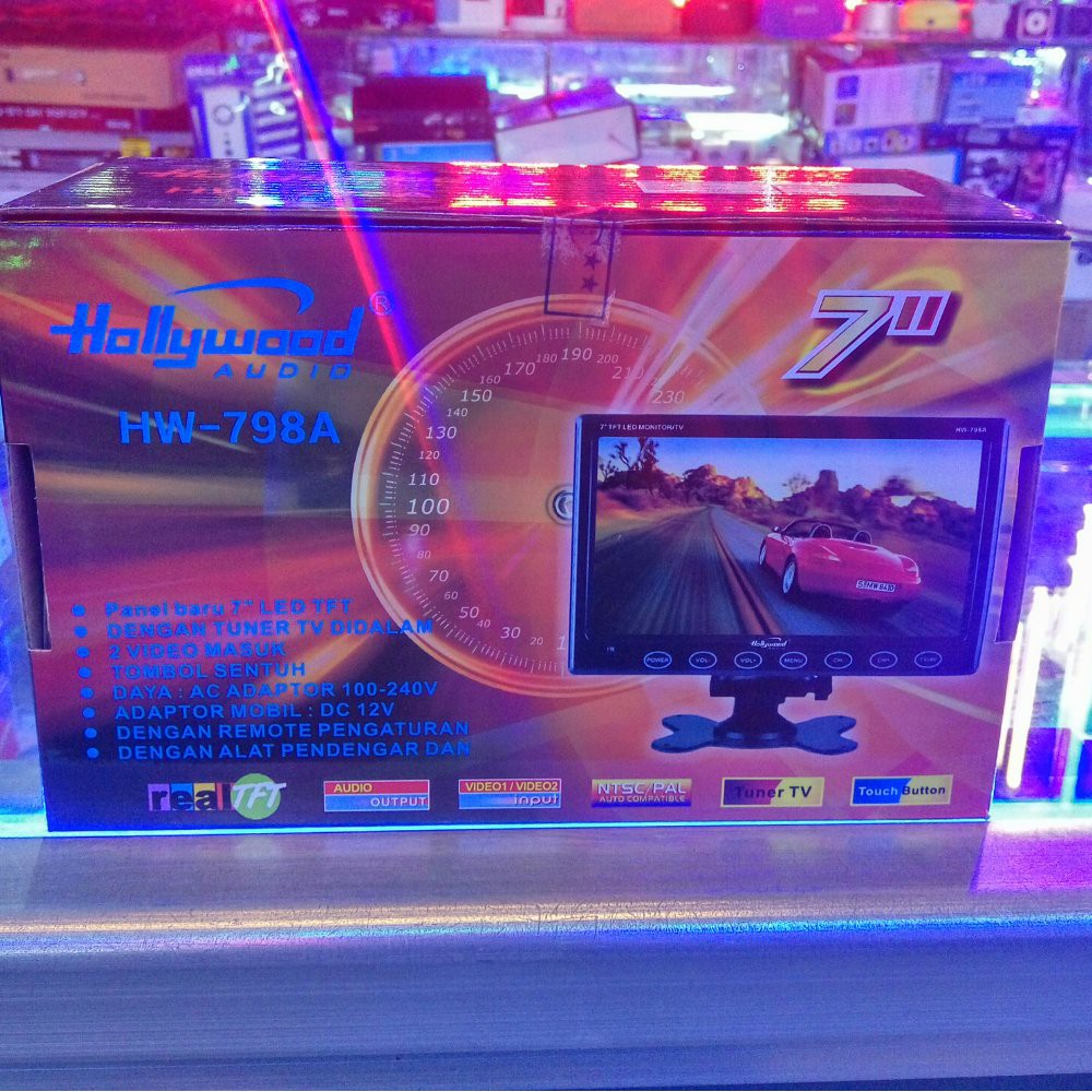 LED TV PORTABLE HOLLYWOOD 7 INCHI STEREO