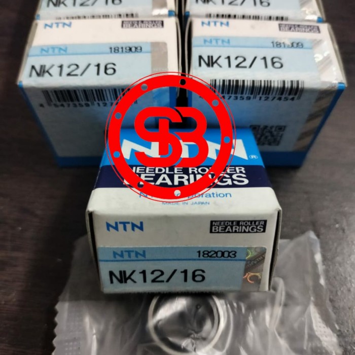 Needle Bearing NK 12/16 NTN ORIGINAL