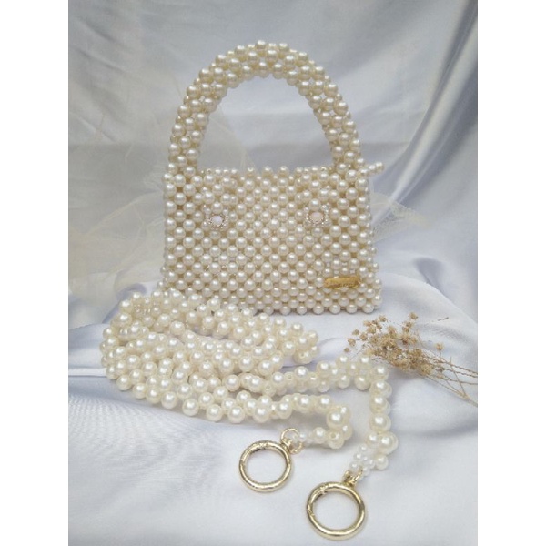 Pearly Bag (Tas Manik Mutiara/Sling Bag Manik/Beads Bag)