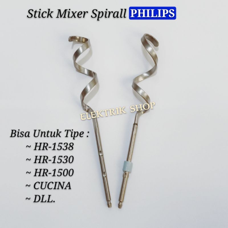 STICK MIXER SPIRAL PHILIPS 1SET/SEPASANG KIRI KANAN