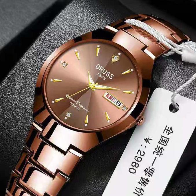 Jam Tangan Pria Wanita Casual Import Anti Air Original ORUSS Simple