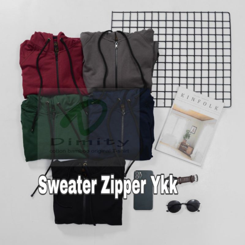 Jaket Sweater Hoodie Zipper (Baby Terry) Premium