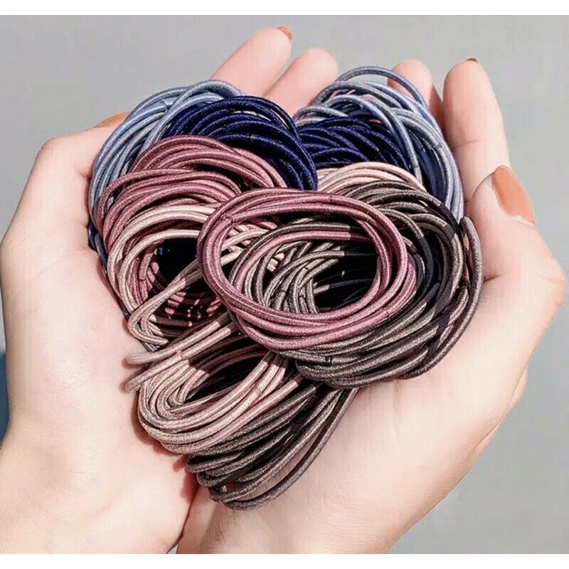 Tali rambut Polos 10pcs / Tali rambut korea polos