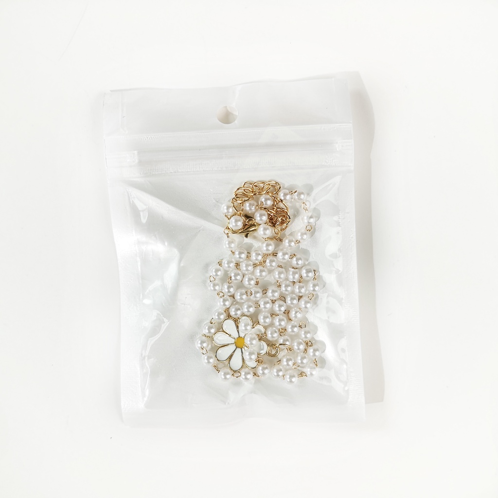 White small daisy imitation pearl cute lady clavicle chain necklace Korean fashion jewelry best gift for girlfriend and mother factory wholesale