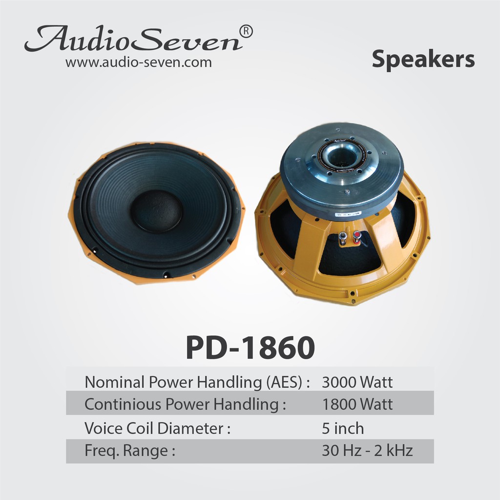 Speaker AudioSeven PD1860 GALE Series High Quality subwoofer