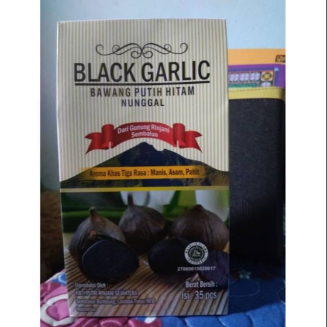 

Bawang Putih Hitam nunggal sembalun black garlic isi 35 biji
