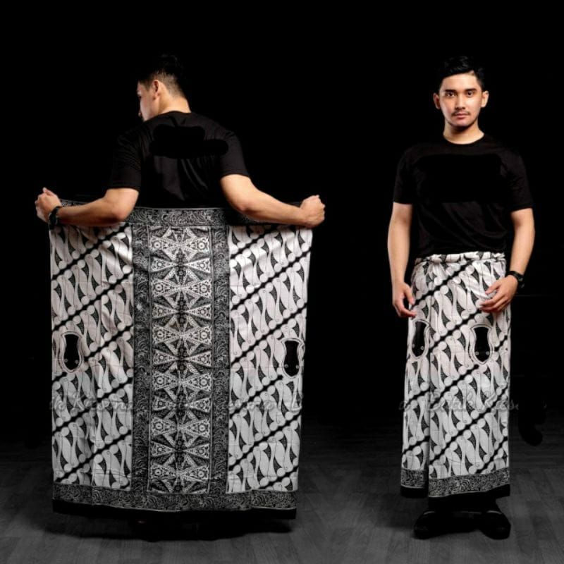 NEW SENO PUTIH SARUNG KANG SANTRI | SARUNG BATIK HIGH MOTIF AKSARA JAWA HANACARAKA|SARUNG SANTRI AZZ