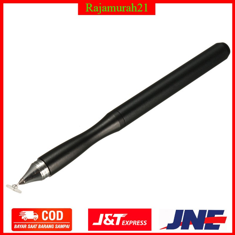 Capacitive Touch Screen Stylus Pen Aluminium - Black - OMPB02BK