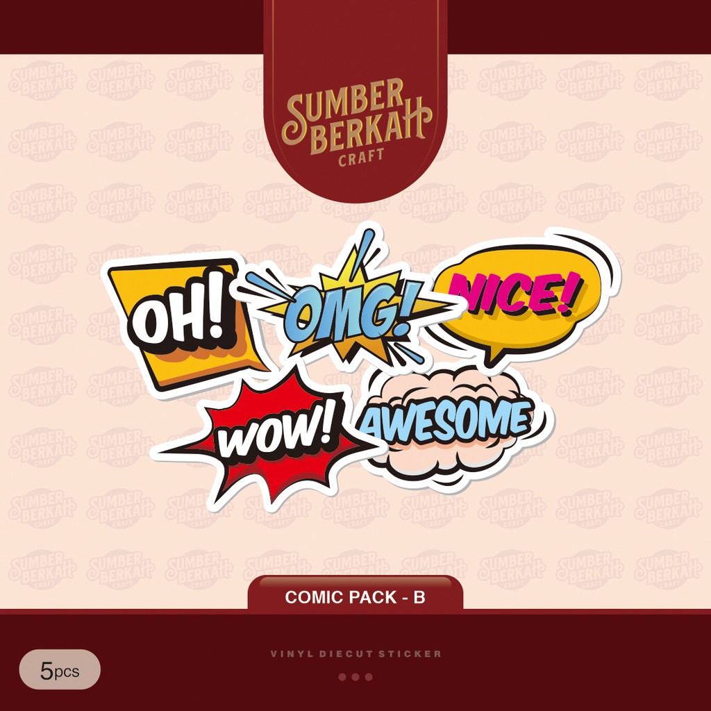 

STICKER STIKER COMICS SPEECH EXPRESSION PACK - B