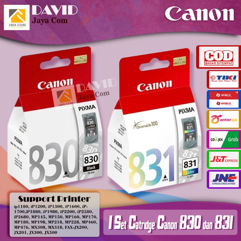 1 Set Catridge Canon PG 830 dan CL 831 Original