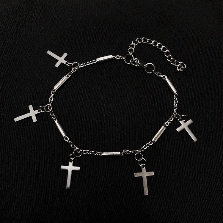 Gelang Bentuk Beruang Bahan Stainless Steel Model Hollow Gaya Retro