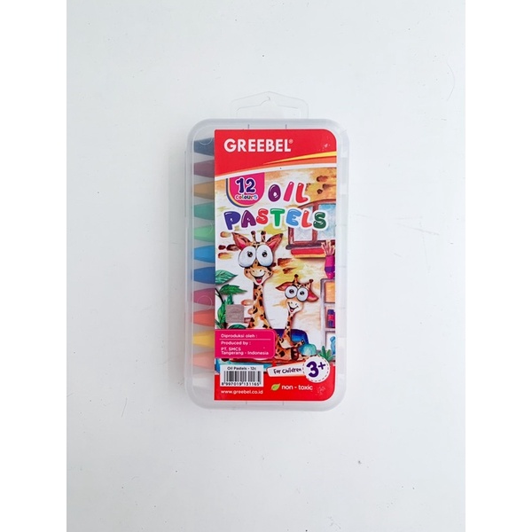 

OIL PASTEL GREEBEL 12colours - crayon 12 warna greebel