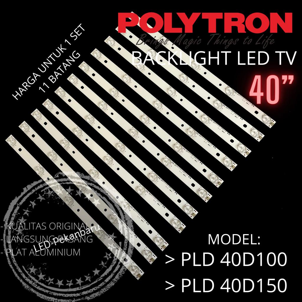 BACKLIGHT LED TV POLYTRON PLD 40D100 40D150 40 INCH BL LAMPU 5K 3V