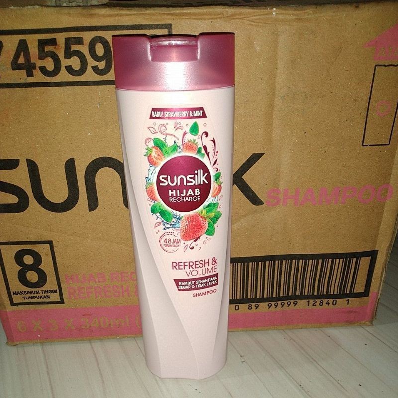 LILIAN SUNSILK 340ML HIJAB RECHARGE STRAWBERRY & MINT SHAMPOO