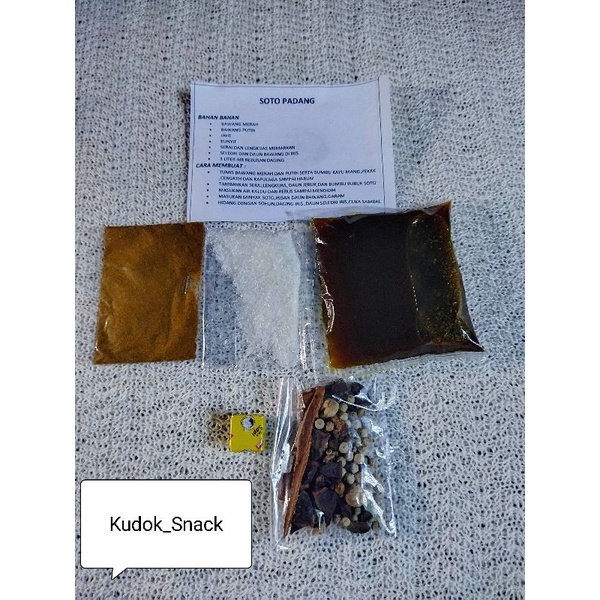

Bumbu Soto Padang Asli/ Bumbu Soto Padang/Untuk 3 L Air