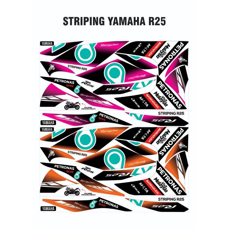 STRIPING YAMAHA R25/R 25 PETRONAS VISIT MALAYSIA