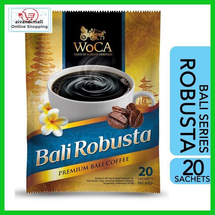 

57Ryr66- Woca Kopi Bali Robusta 20 Sachets T7Tfhty-