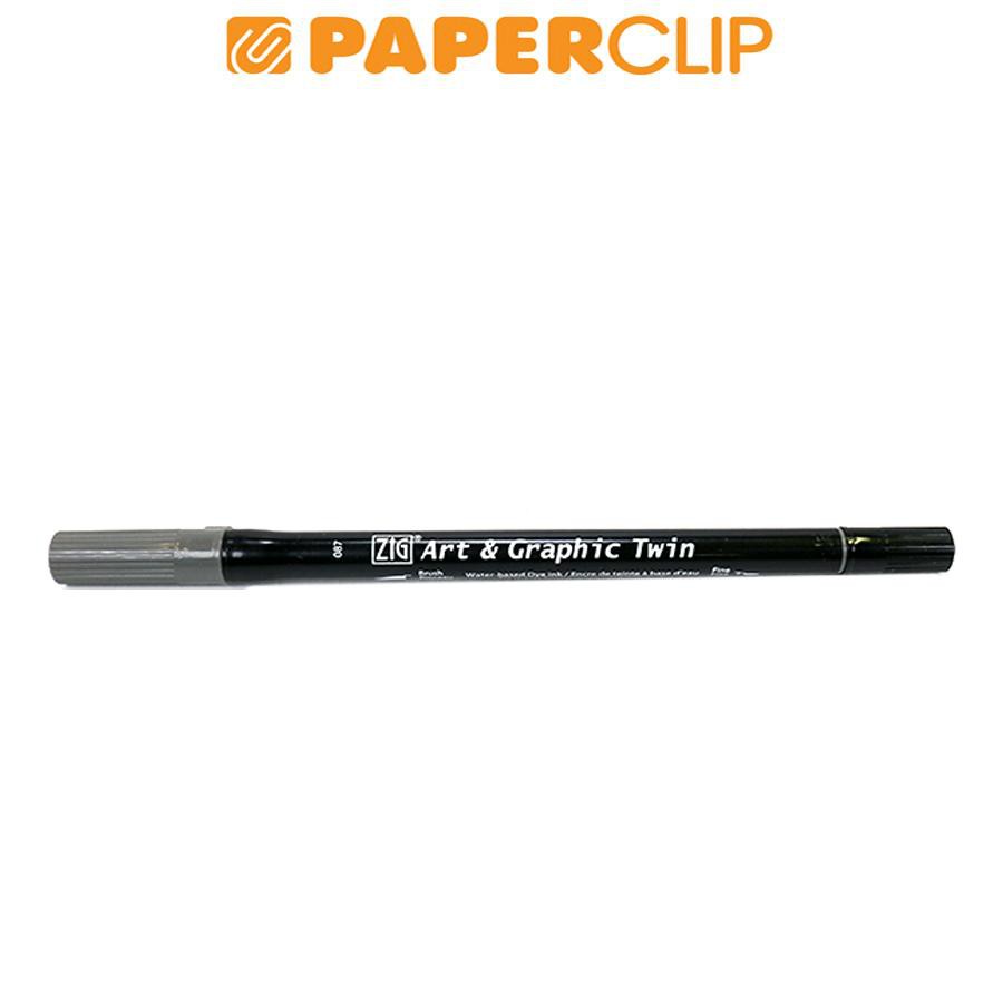 

PEN BRUSH ZIG KURETAKE TUT-80 ART & GRAPHIC TWIN 087 GRAY BROWN