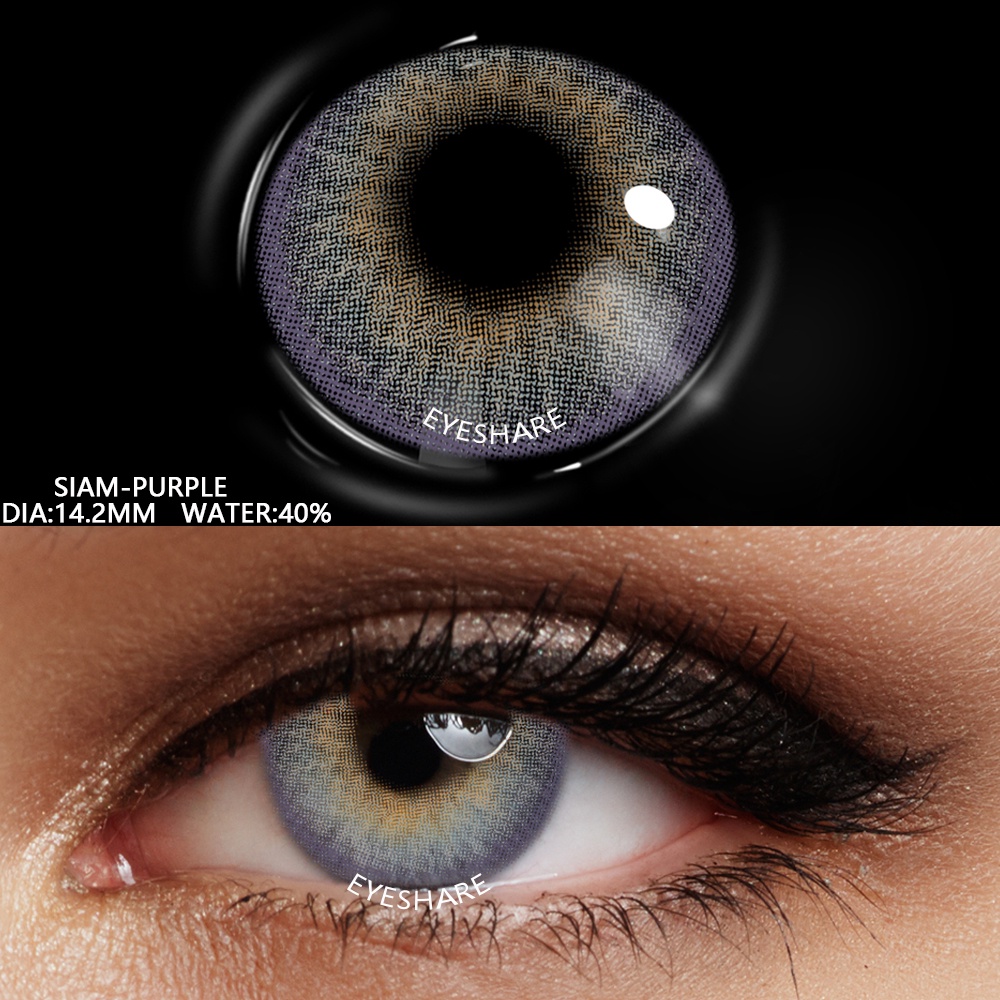 NEW [COD] 1pasang kontak softlens harian color big eyes Gankyu softlens Voxie donut brown SIAM gray