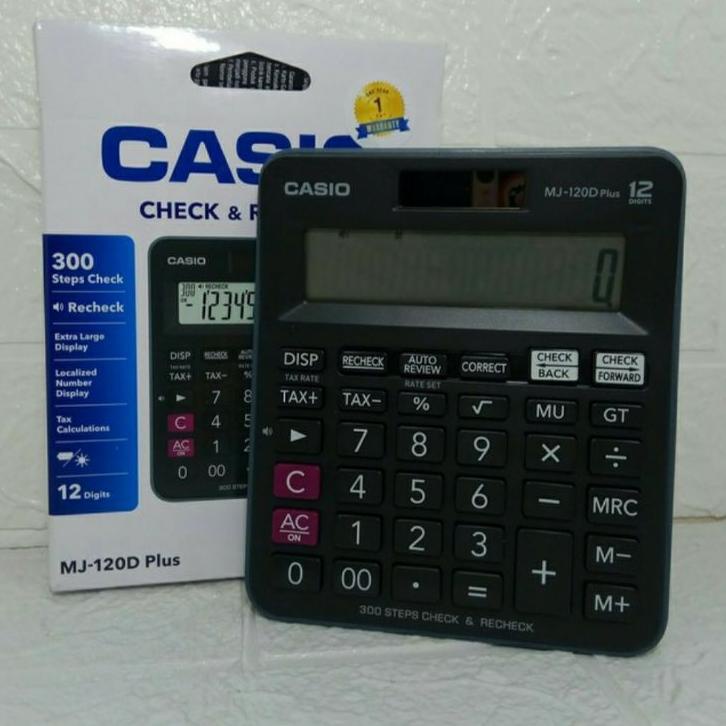 

Trend - KALKULATOR MEJA ORIGINAL CASIO MJ120D PLUS - Check & Correct Calculator Desktop