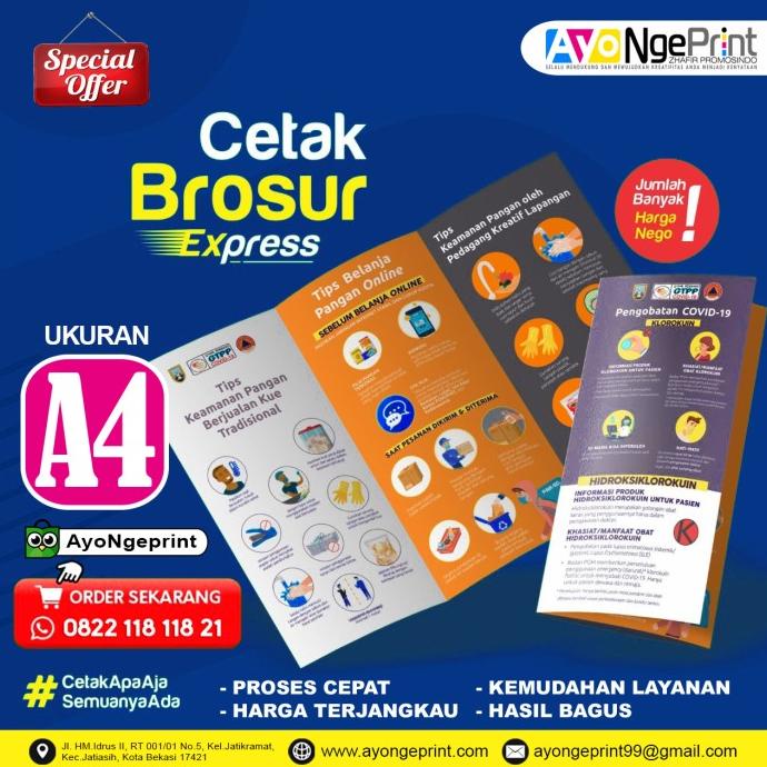 

Cetak Brosur Promosi A4 (21x29.7 CM) Full Color | Murah & Cepat