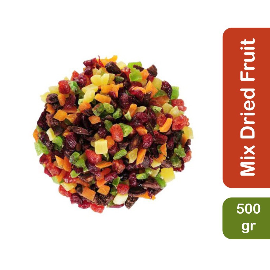 

Mix Dried Fruit 500gr Buah Kering Campur Mixed Cocktail