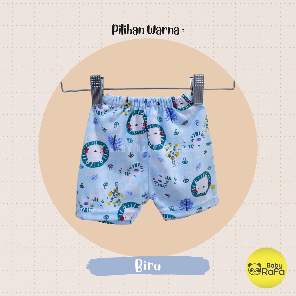 Celana Pendek Bayi Newborn Motif Printing merk SNI PIP MIM