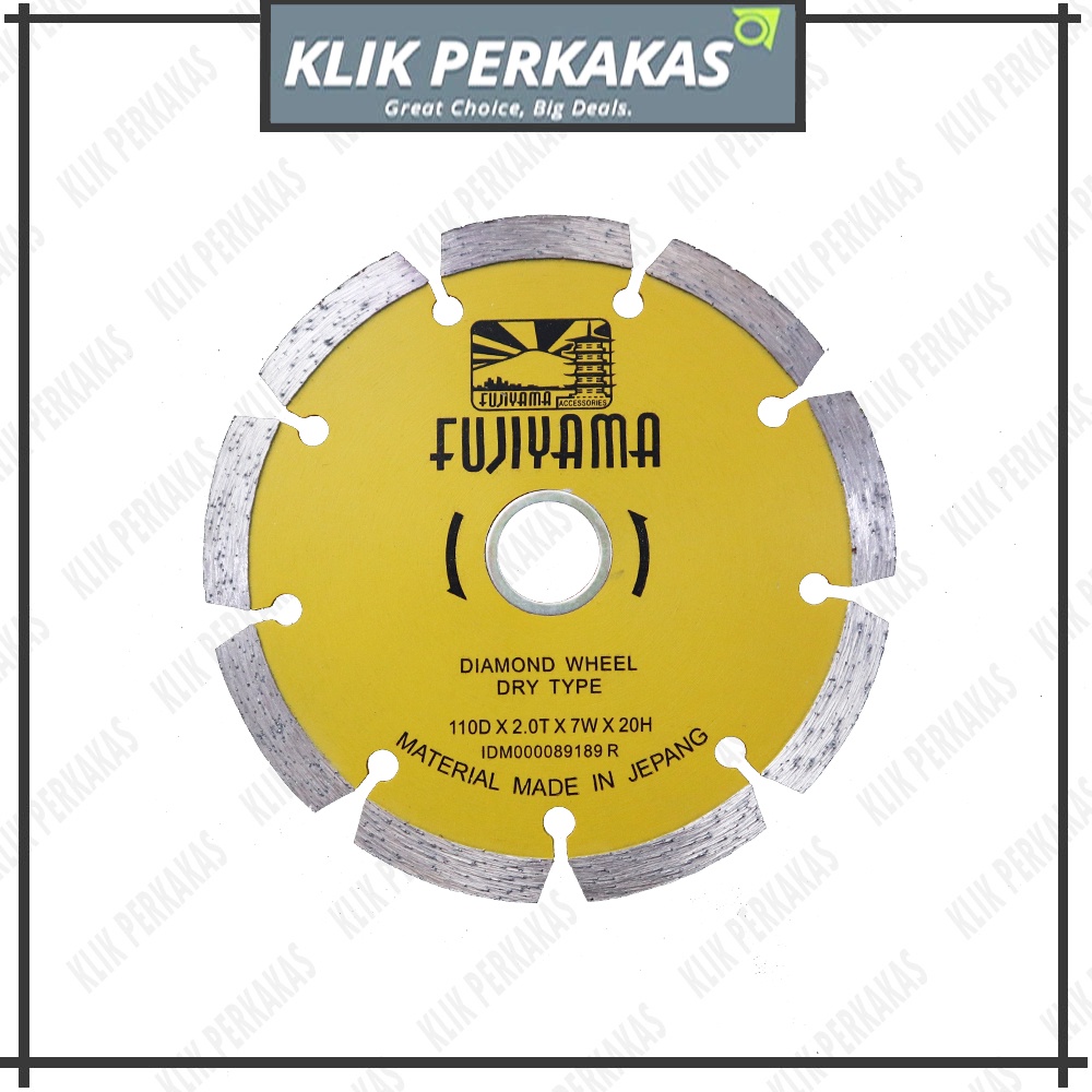 Fujiyama Diamond Wheel 4&quot; Kering / Mata Pisau Potong Keramik DRY