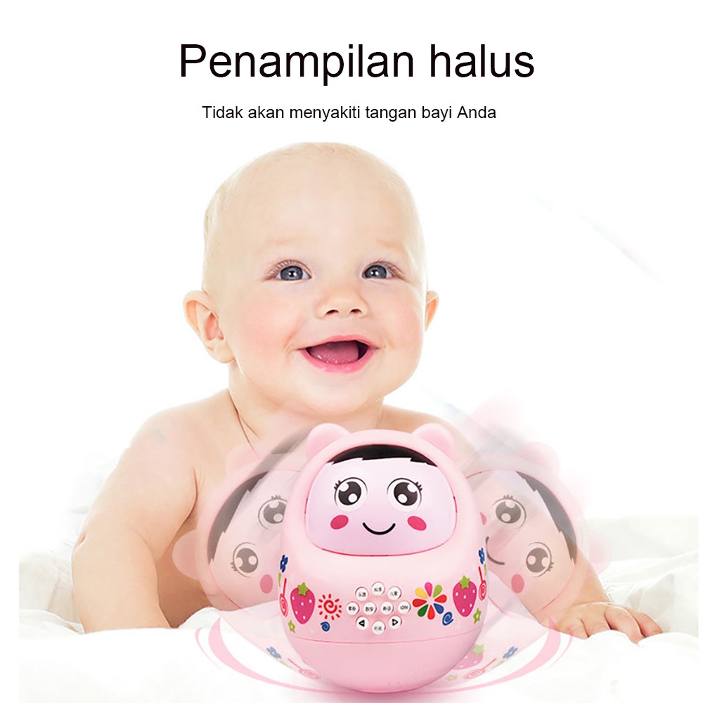 HIPPO LAND Mainan bayi tumbler mainan musik anak bayi 268