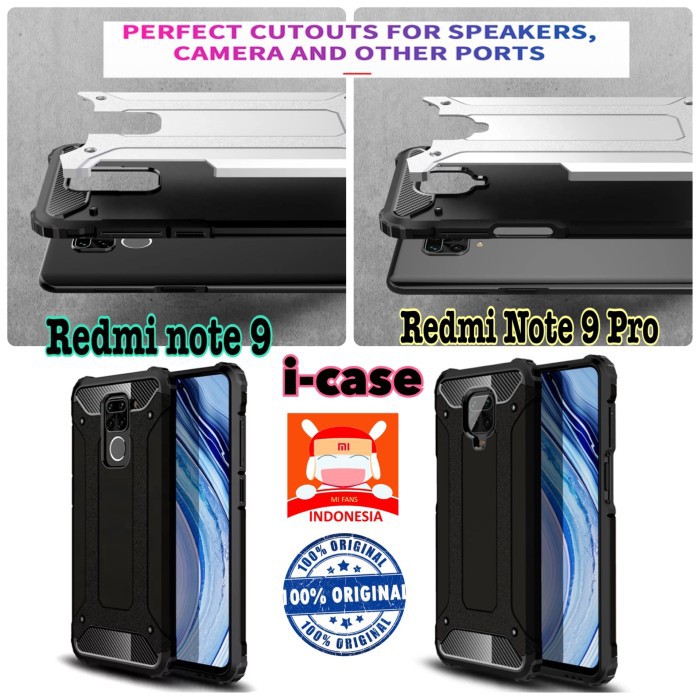 Tough Armor Case Redmi Note 9 Pro - casing cover xiaomi redmi note 9