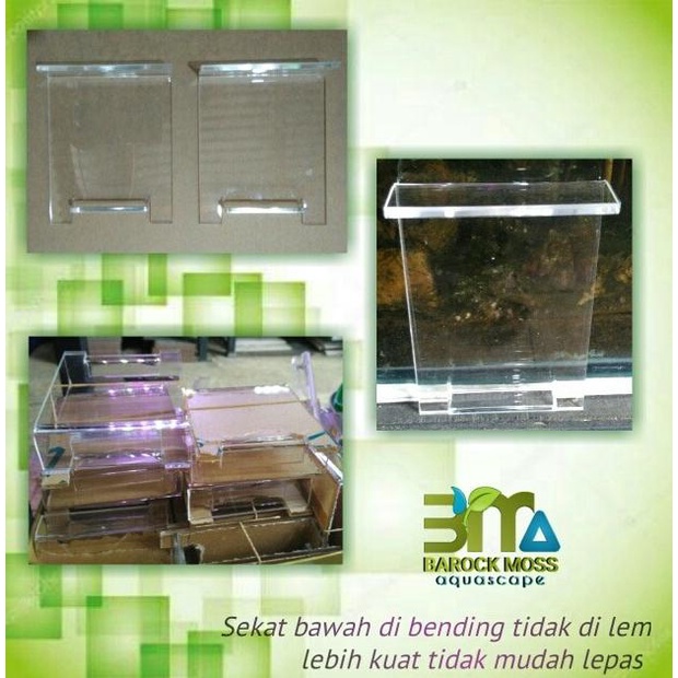 Cduv Kaki Akrilik Lamphood Dudukan Lampu Led Aquascape