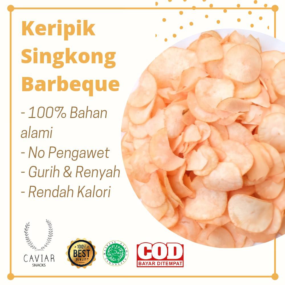 

KERIPIK SINGKONG CRISPY BBQ BARBEQUE ASIN GURIH CEMILAN SNACK OLEH OLEH MAKANAN RINGAN