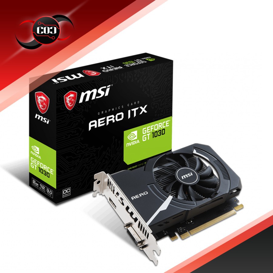 MSI GeForce GT 1030 2GB DDR5 - AERO ITX 2G OC