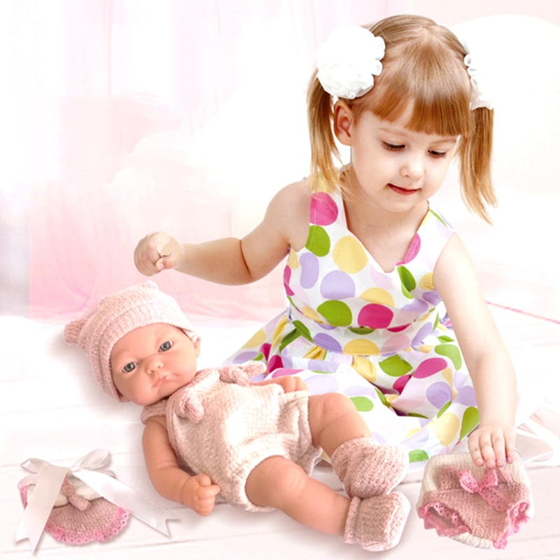 Mary 25cm Mini Tidur Untuk Boneka Untuk w/Lovely Face Eyes-opened Soft Toy Baby Party