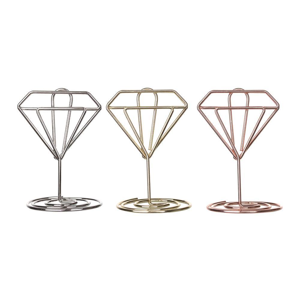 1 / 5PCS Klip Penjepit Kertas Foto Warna Rose Gold Metalik Untuk Dekorasi Pernikahan