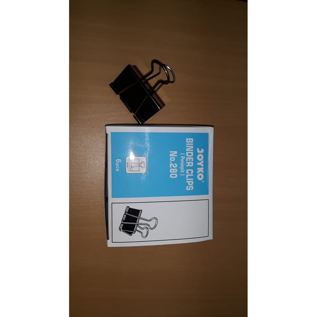 

Binder Clip Clips Joyko 280 Klip Jepitan Kertas Hitam Penjepit