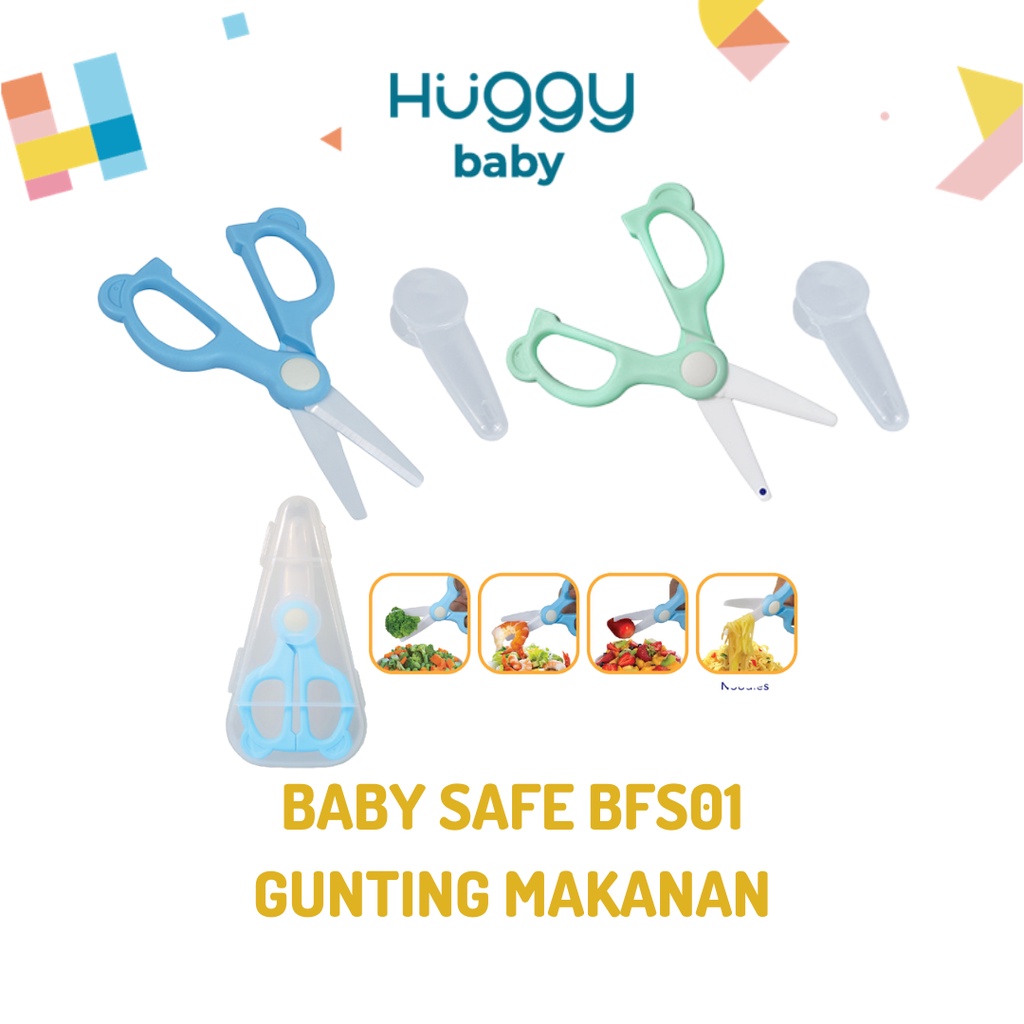 Baby Safe BFS01 Baby Food Scissor | Gunting Makanan Bayi Serbaguna