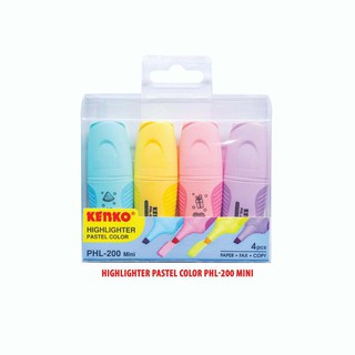 Highlighter Mini Set Pastel Kenko PHL-200 isi 4