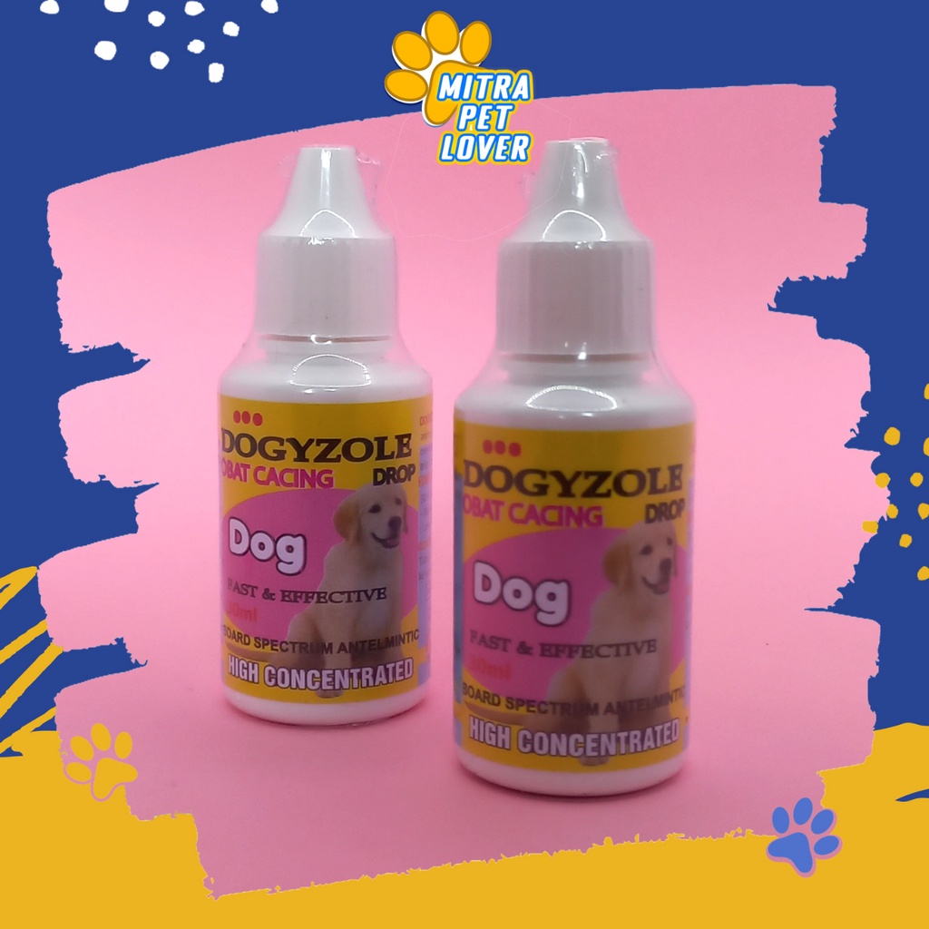 OBAT TETES CACING ANJING - DOGYZOLE DROP 30 ML - BASMI LARVA TELUR &amp; SEMUA JENIS CACING - MANJUR UNTUK DOGGY PUPPIES EFEKTIVE - MURAH GARANSI KUALITAS ASLI ORIGINAL- PET ANIMAL VETERINARY TAMASINDO VITAMIN TERNAK HEWAN BINATANG PELIHARAAN MITRAPETLOVER