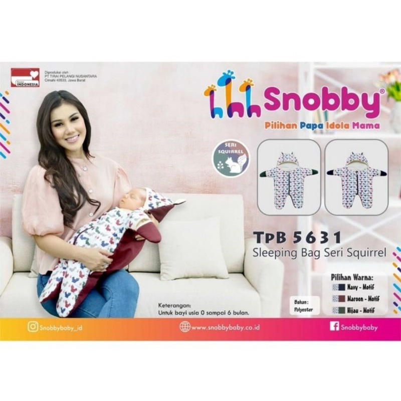 Snobby Sleeping Bag Seri Squirrel TPB5631 - Selimut Bayi