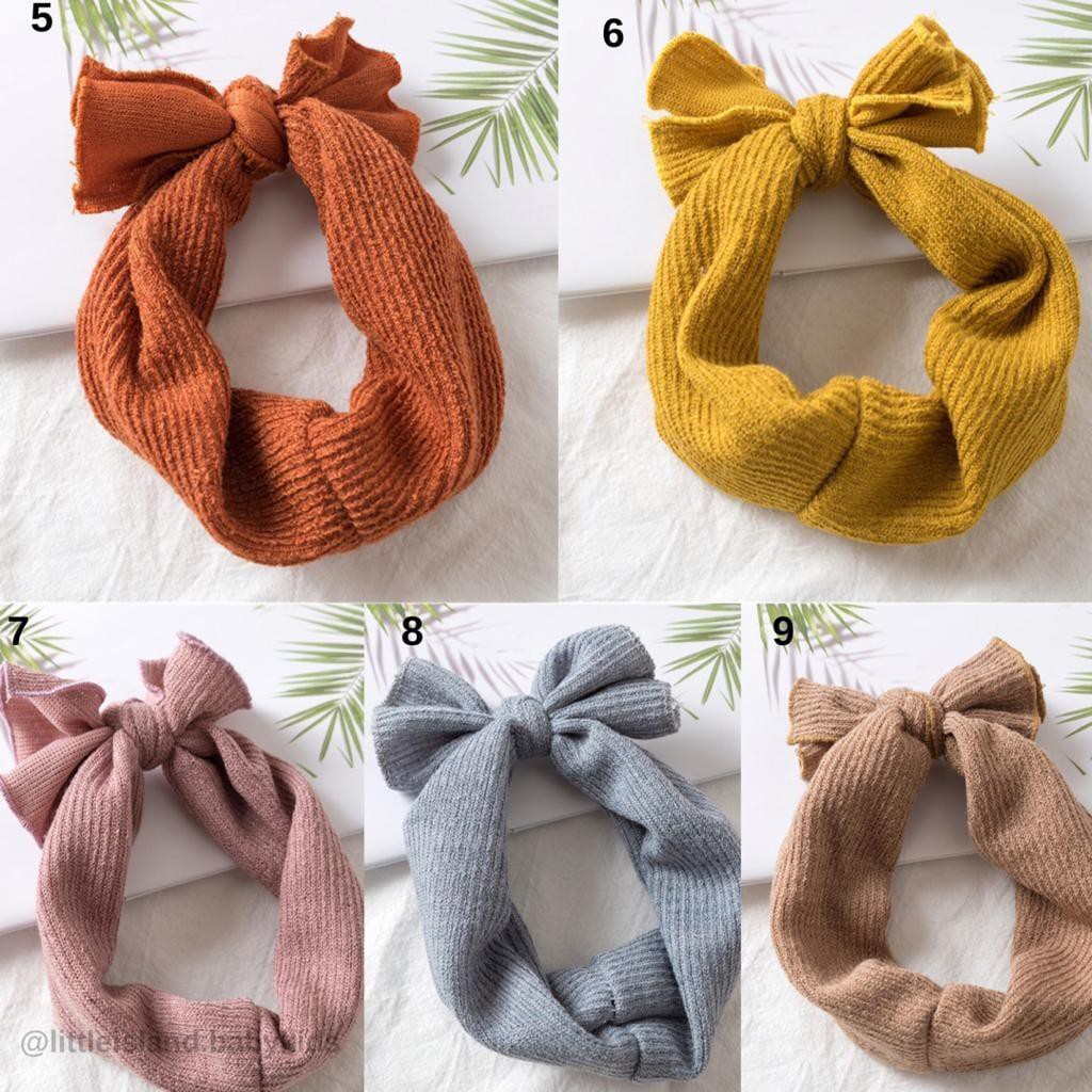 LID8076 - Bandana Bayi / Headband / Aksesoris rambut / Pita bayi cewek lucu soft