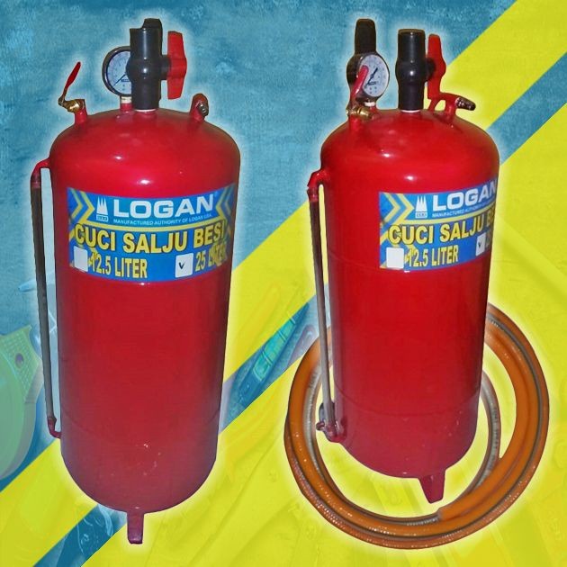 Tabung Cuci Salju 25 Liter Logan / Tangki Snow Wash / Cuci Motor Salju / Tabung Steam Salju