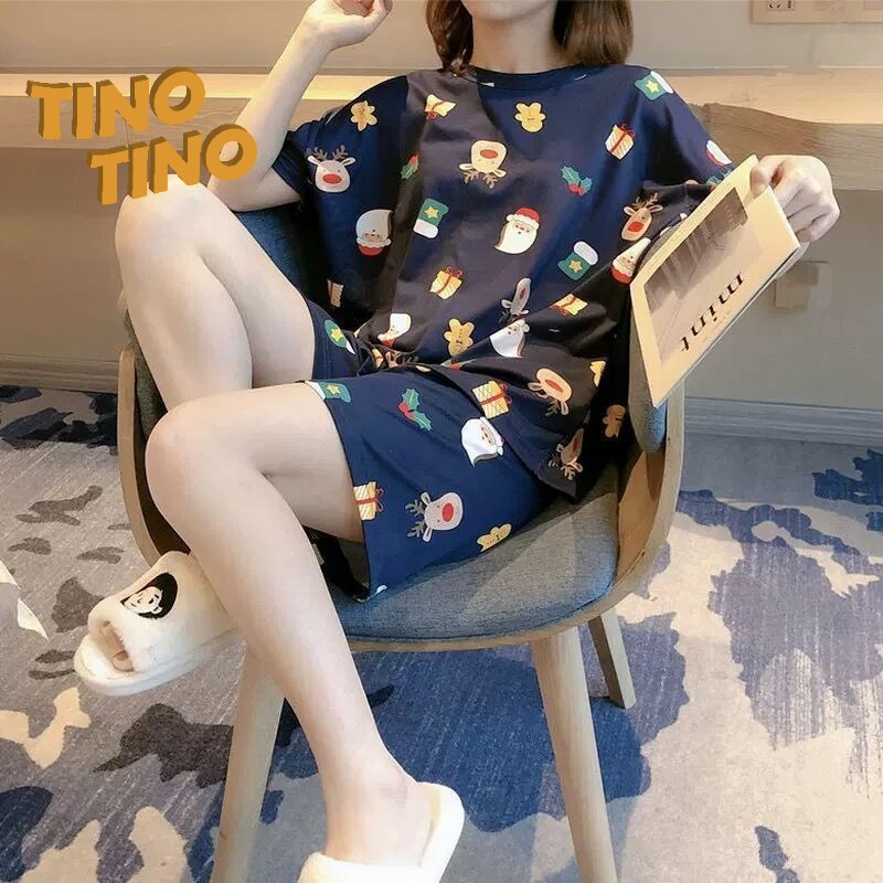 CJSW-S TINO TINO Baju Tidur Piyama Set Pendek Berbagai Macam Motif