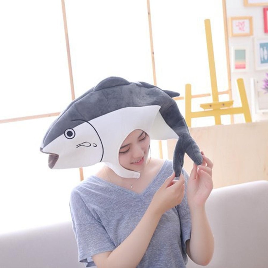 Topi ikan baby shark paus fish hat bahan lembut