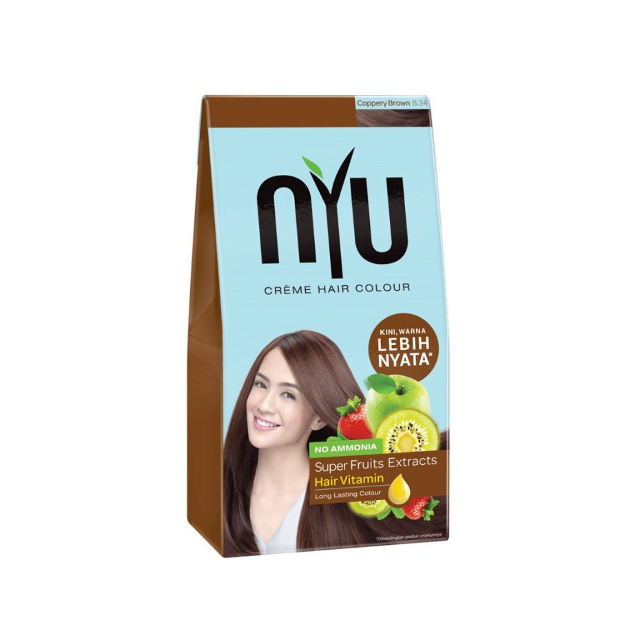 NYU CREME HAIR COLOUR Pewarna Rambut/ Cat Rambut Natural (TANPA AMONIA)