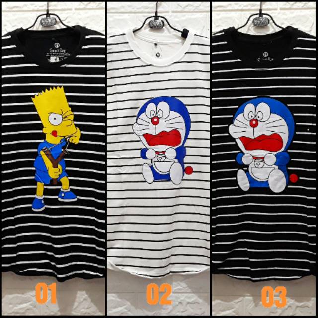 Baju Kaos Printing 3D Bangkok Thailand Salur One Piece Doraemon Fullprint Print Spoon Import Distro