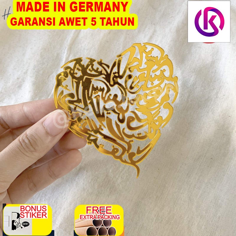 

Murah Ukiran Ayat Ar-Rum 21 Kaligrafi Lafadz Acrylic | Hiasan Mahar - Gold 8cm