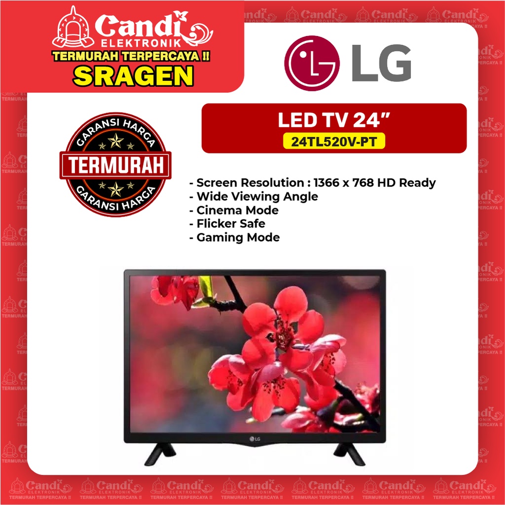 LG Led 24 Inch Digital Tv -  24TL520V-PT