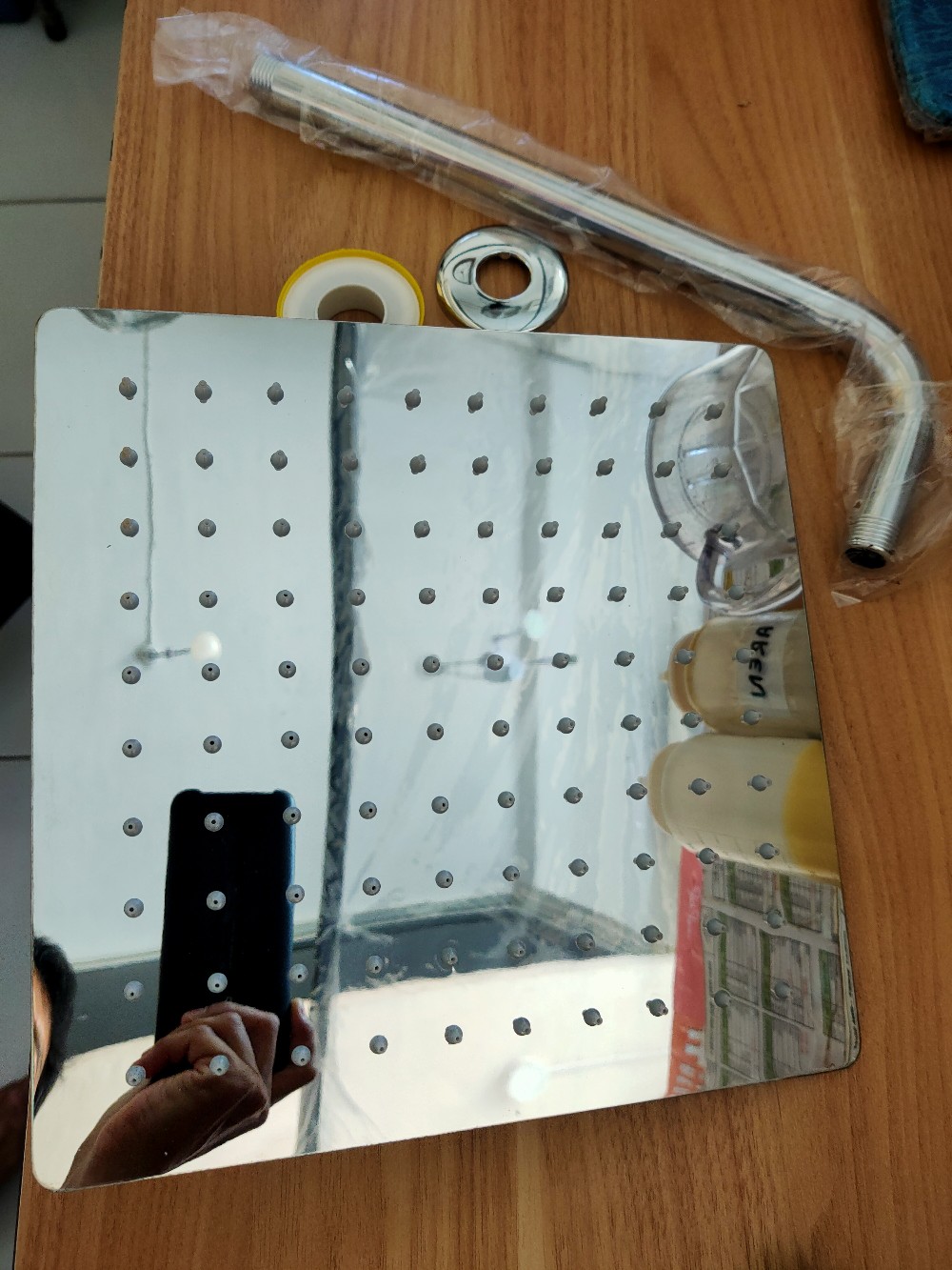 Wall Shower Bulat Dan Kotak 8 10 12  - Shower Tembok - Shower Tanam