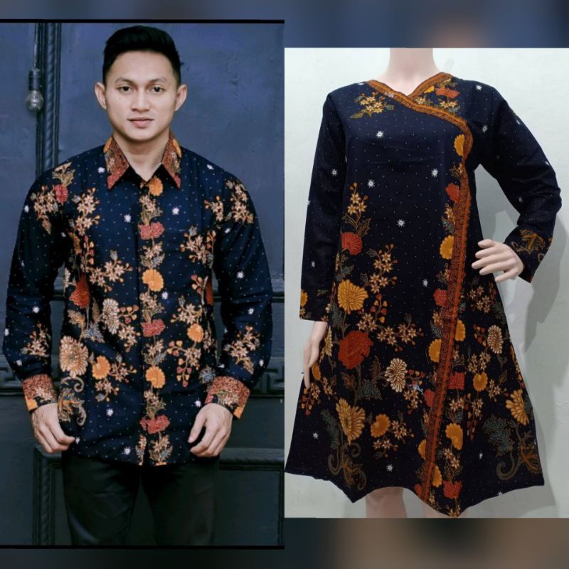 COUPLE BATIK SALSA TUNIK KEMEJA BATIK MODERN